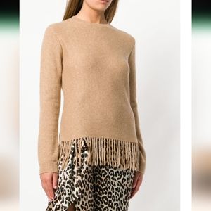 Max Mara Fringed Hem Sweater Size Medium